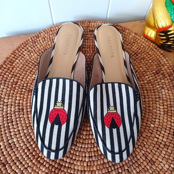 Talbots Shoes - Talbots Striped Ladybug Mules